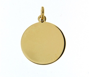 Ketting hanger rond goud