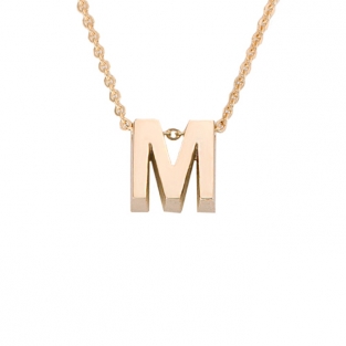 Initial ketting goud