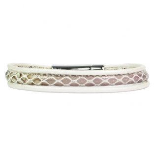 Leren armband B&L met 3 banden