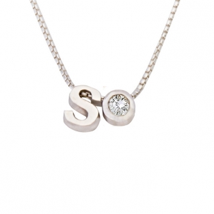 Letter ketting goud