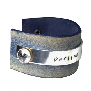 Armband Taboo Quote Taylor Blue