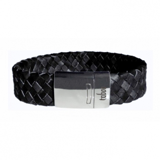 Leren armband Taboo Jack Black