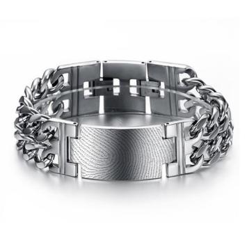 RVS armband met vingerafdruk