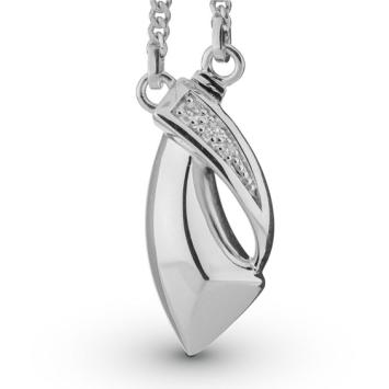 Design ashanger zilver met 3 stenen