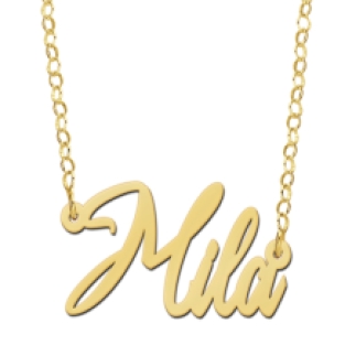 Gouden naamketting Mila Names4ever