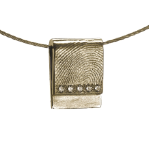 Gouden afdruk hanger