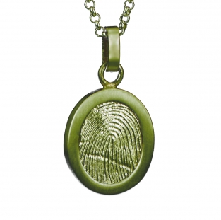 gouden hanger vingerafdruk