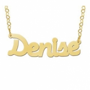 Naamketting goud Names4ever Denise