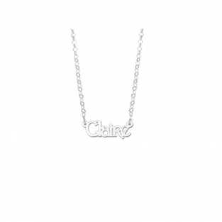 Kinder naamketting zilver model Clair