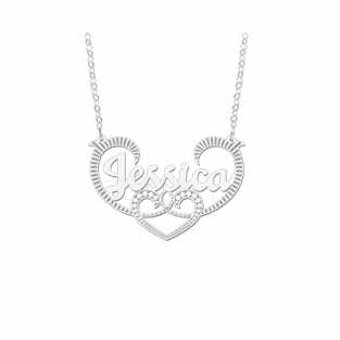 naamketting zilver model Jessica