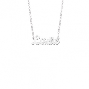 naamketting zilver model Lisette