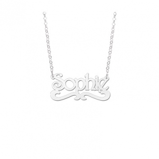 naamketting zilver model Sophie