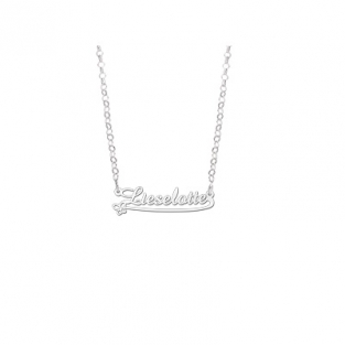 Kinder naamketting zilver model Lieselotte