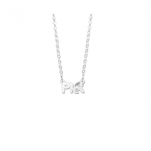 Kinder naamketting zilver model Zwarte Piet