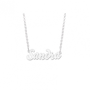 Naamketting zilver model Sandra