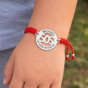 SOS kinderarmbandje rood