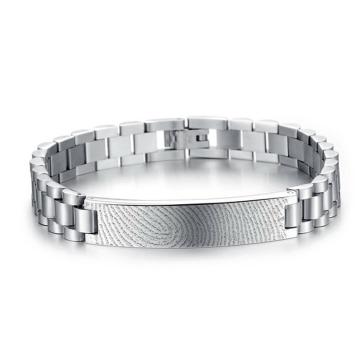 RVS armband met vingerafdruk