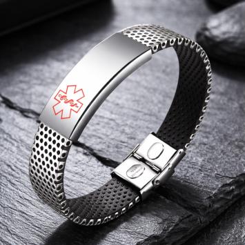 Stoere SOS plaatarmband sfeerbeeld