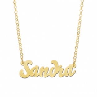 Vergulde naamketting Sandra Names4ever