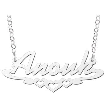 Naamketting zilver model Anouk