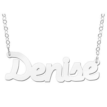 Naamketting zilver model Denise